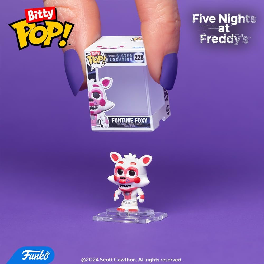 Bitty Pop!: Five Nights at Freddy'S Mini Collectible Toys 4-Pack - Nightmare Bonnie, Nightmare Chica, Nightmare Freddy & Mystery Chase Figure (Styles May Vary)