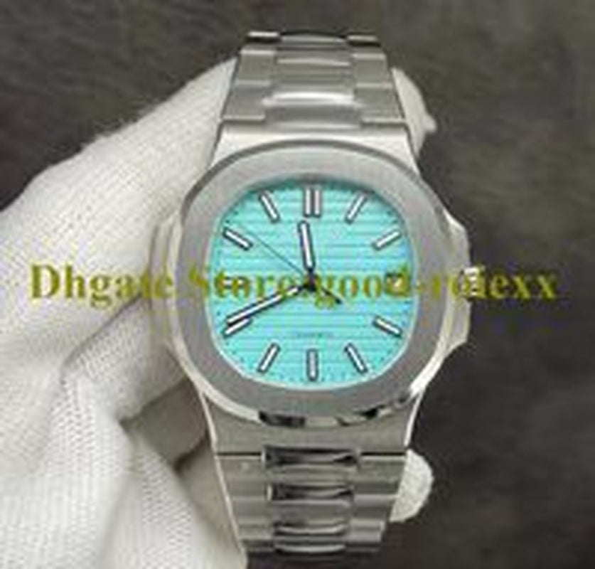 Watches for Men Automatic Cal.324 Watch Men'S 3Kf Green Turquoise Blue Gray White Dial 40Th Anniversary 3K Crystal Steel Date Eta 5711 Crystal Wristwatches