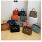 Women'S Leather Handbags Platinum Lychee Tote Bags