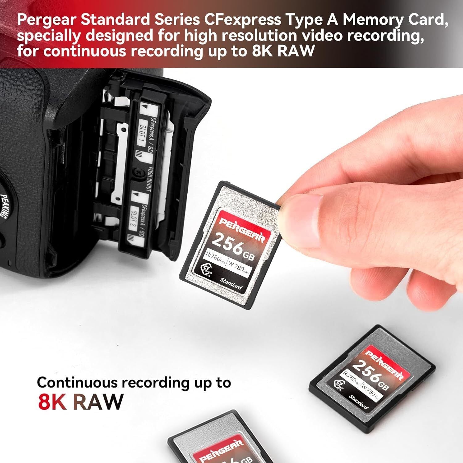 Pergear New 512GB Cfexpress Type a Memory Card up to 780Mb/S Read Speed