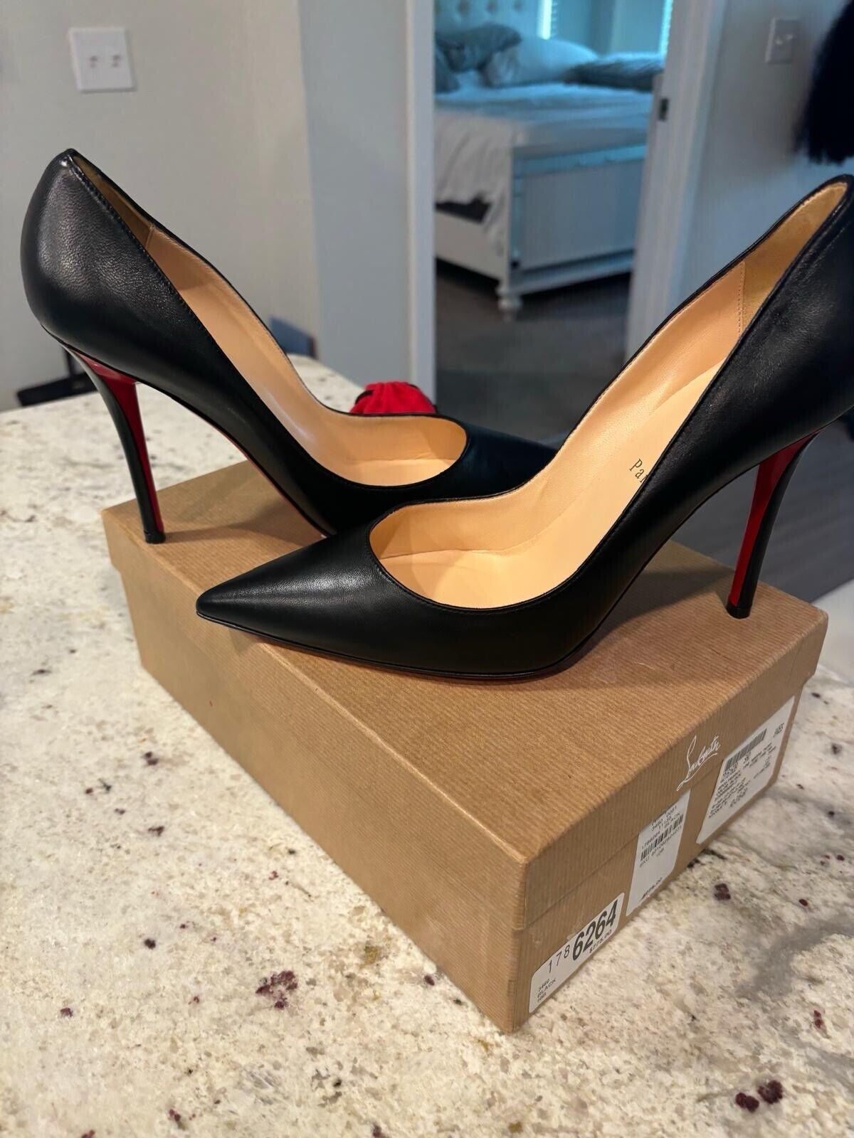 Christian Louboutin so Kate Pointed Toe Pump - Black, US7