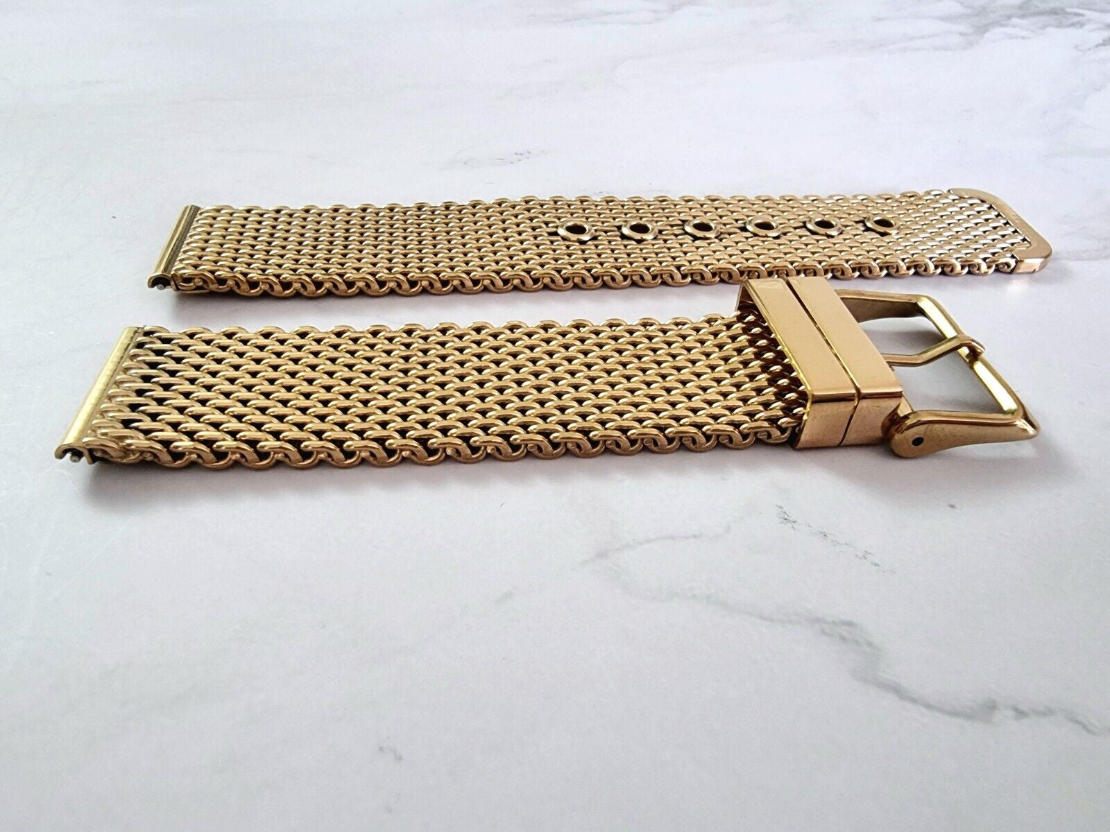 High Quality Shark Mesh Milanese Heavy Gold Watch Strap Band Mens 18Mm 20Mm 22Mm