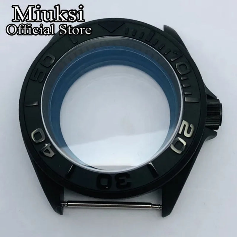 42Mm Watch Case Domed Sapphire Glass Ceramic/Titanium Bezel 200M Water Resistant Fit NH35 NH36 Movement