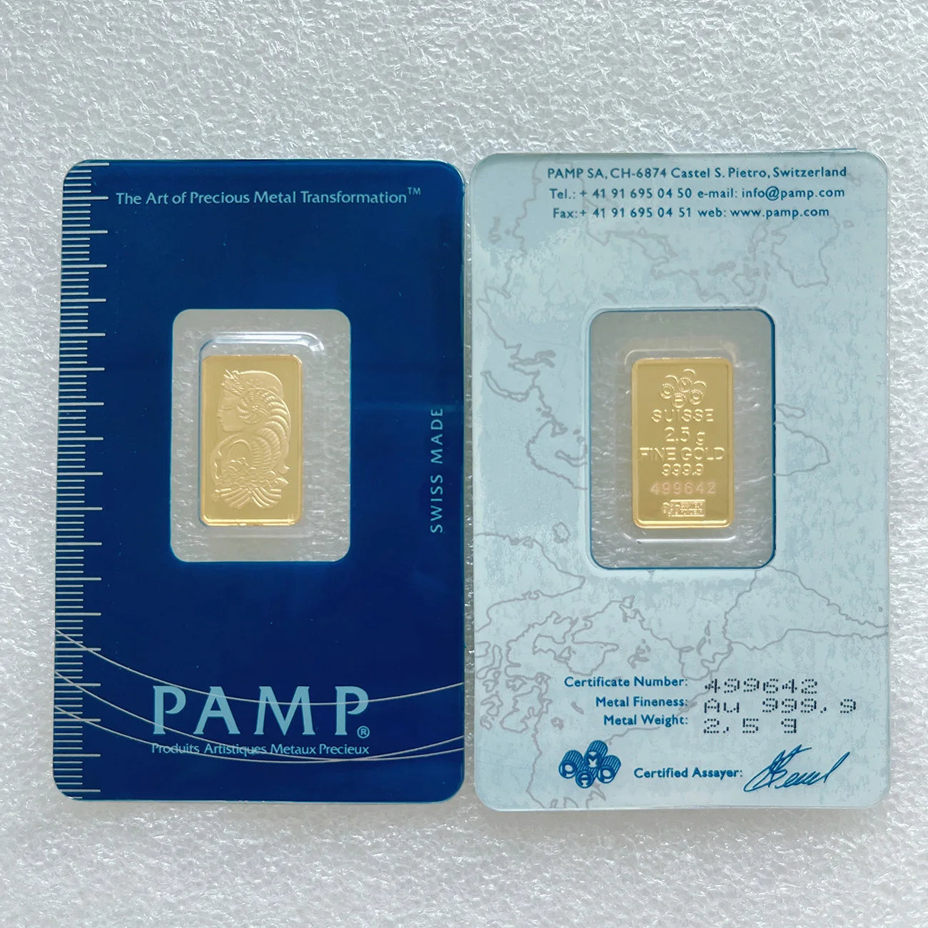 (Link 1) 1Oz/2.5G/5G/10G/20G/50G/100G Copper Bar 24K Gold Plated Bullion Ingot (Sealed Packaging) Non-Magnetic Unique Serial No.