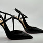 Christian Louboutin JENLOVE 100 Leather Ankle Strap Heels Pump Shoes Sandal $895