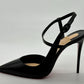 Christian Louboutin JENLOVE 100 Leather Ankle Strap Heels Pump Shoes Sandal $895