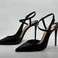 Christian Louboutin JENLOVE 100 Leather Ankle Strap Heels Pump Shoes Sandal $895