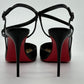 Christian Louboutin JENLOVE 100 Leather Ankle Strap Heels Pump Shoes Sandal $895