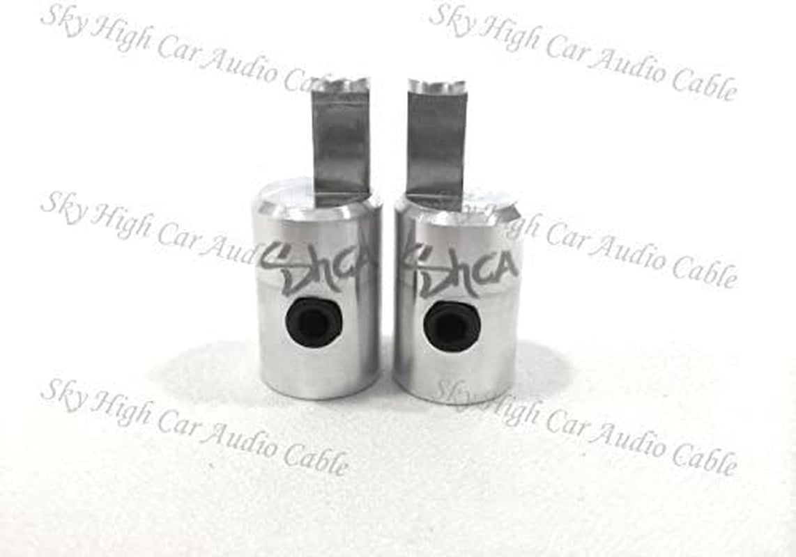 Pair of  1/0 Gauge to 4 Gauge Amp Input Reducers