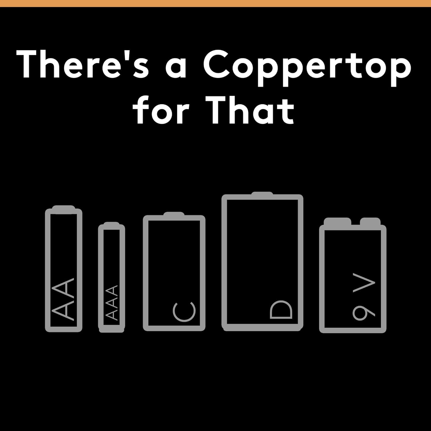 Coppertop D Batteries, 8 Count Pack, D Battery with Long-Lasting Power, All-Purpose Alkaline D Battery for Household and Office Devices