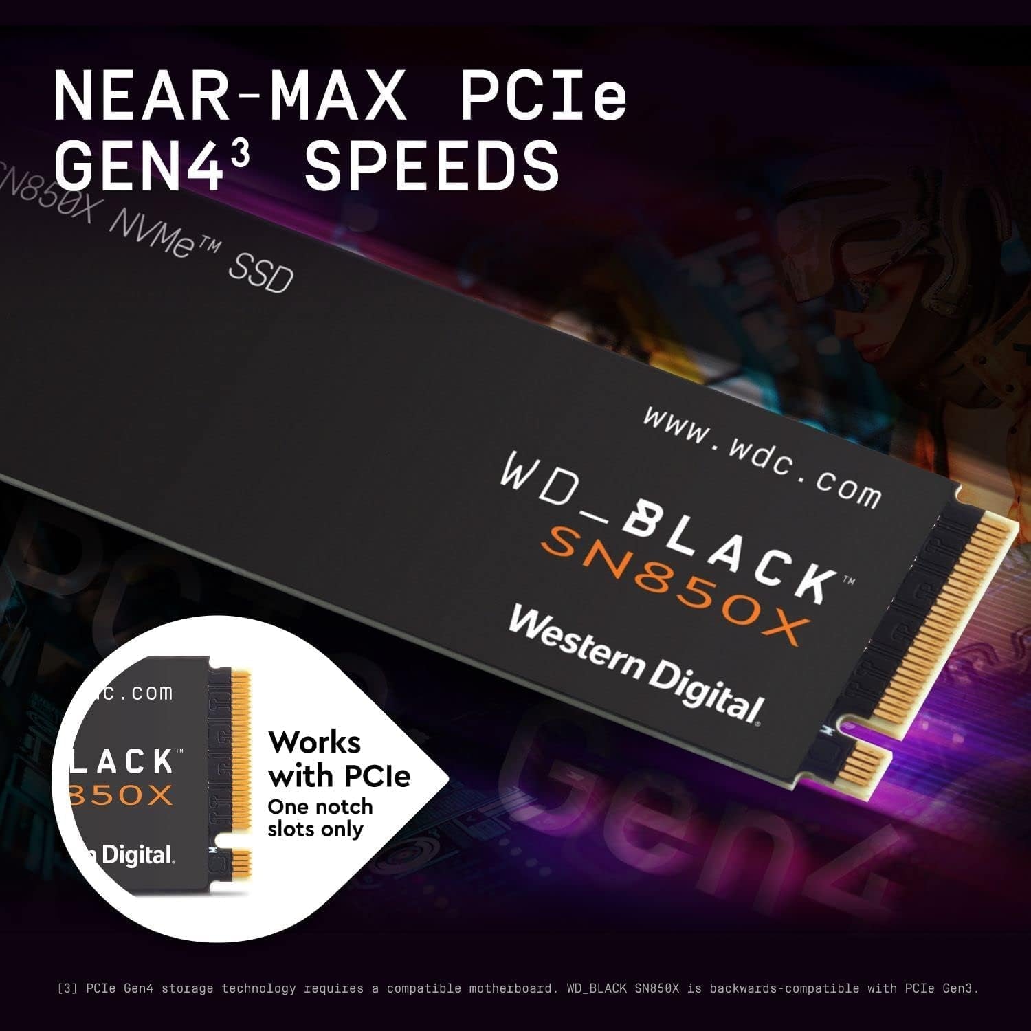 4TB SN850X Nvme Internal Gaming SSD Solid State Drive - Gen4 Pcie, M.2 2280, up to 7,300 Mb/S - WDS400T2X0E