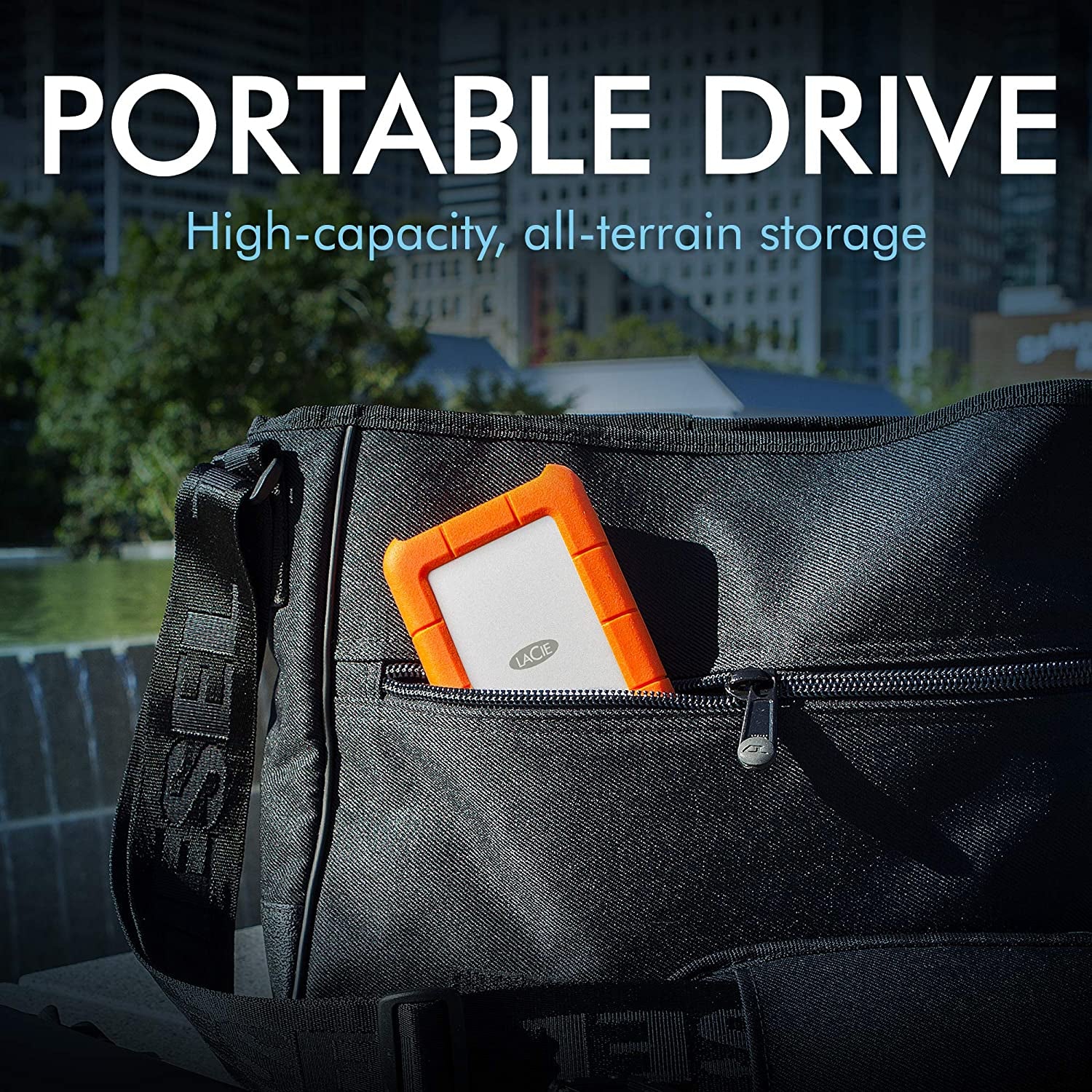 Rugged Mini 4TB External Hard Drive Portable HDD - USB 3.0 Compatible, Drop/Shock/Dust/Rain Resistant Shuttle Drive for Mac and PC