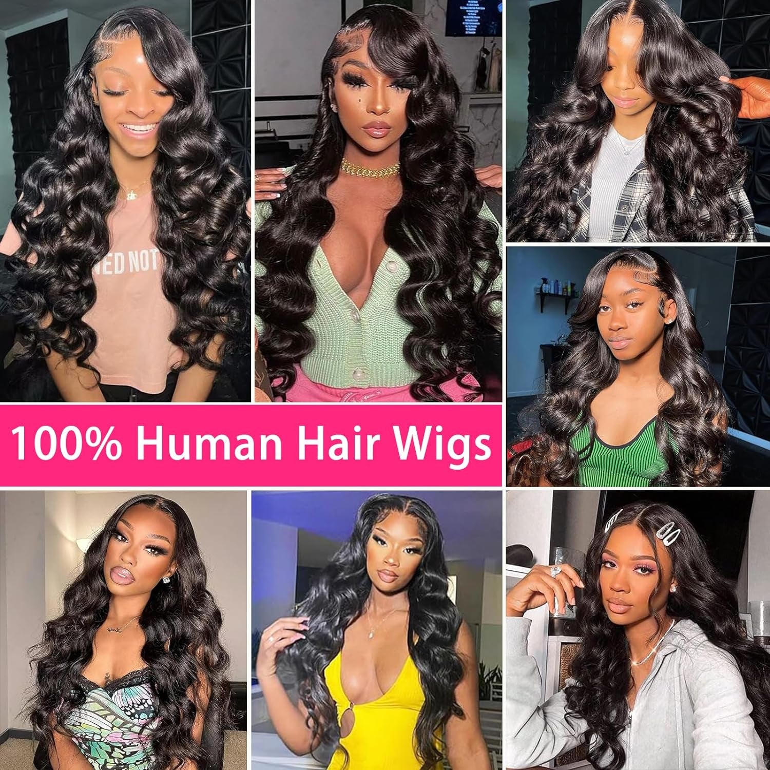 Body Wave HD Lace Front Wigs Human Hair Pre Plucked 28 Inch 180% Density 13X4 Glueless Frontal Wigs Human Hair Lace Front Wig with Baby Hair for Women Natural Black