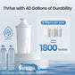 Replacement for Brita® Water Filter, Pitchers and Dispensers, Classic OB03, Mavea® 107007, and More, NSF Certified Pitcher Water Filter, 1 Year Filter Supply, 6 Count