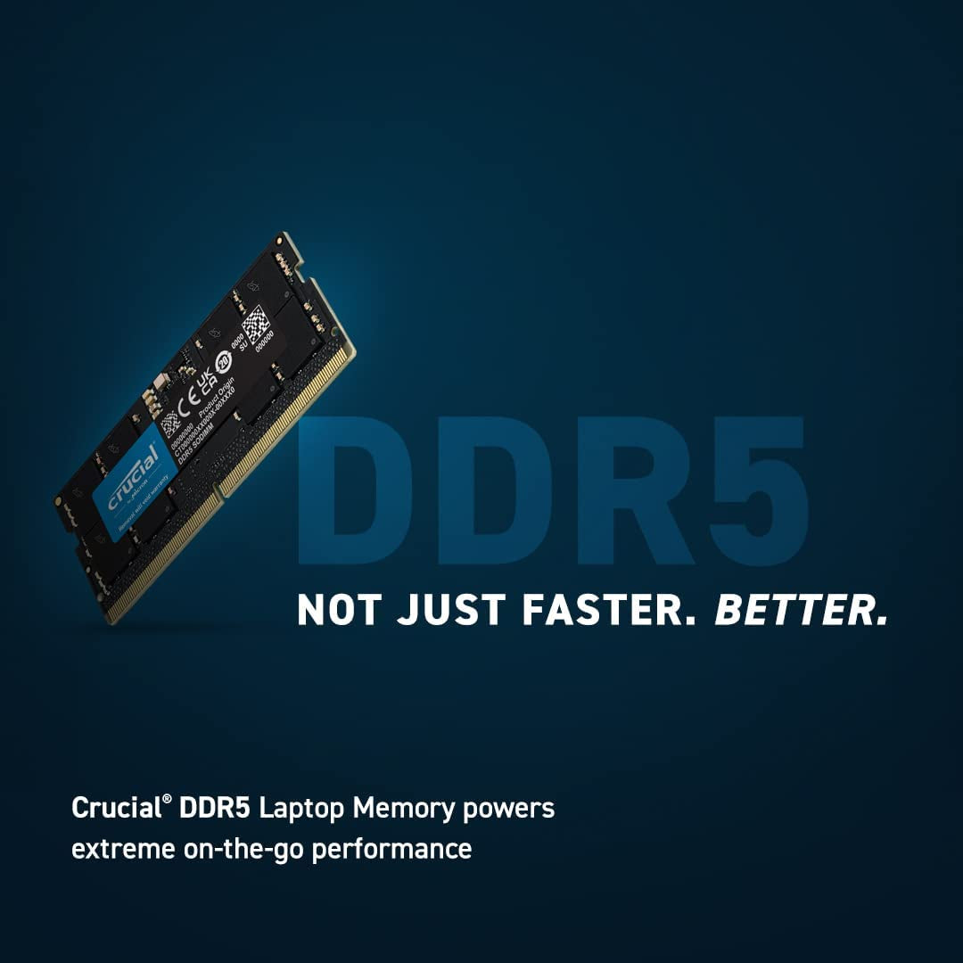 RAM 64GB Kit (2X32Gb) DDR5 5600Mt/S (Or 5200Mt/S or 4800Mt/S) Laptop Memory CT2K32G56C46S5