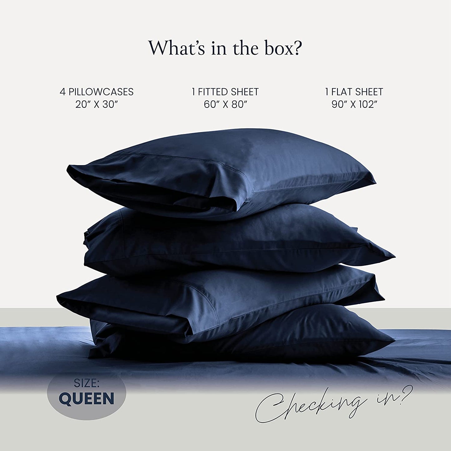 Silky Soft Bed Sheet Set - Luxury 6 Piece for Queen Size Bed, Secure-Fit Deep Pocket with Elastic, Breathable Hotel Sheets and Pillowcase Set, Wrinkle Free Oeko-Tex Sheets