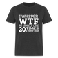 I Whisper WTF - heather black