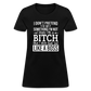 I'm a B*TCH and I Own that SH*T Girls Shirt - black