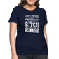 I'm a B*TCH and I Own that SH*T Girls Shirt - navy