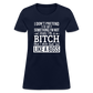I'm a B*TCH and I Own that SH*T Girls Shirt - navy