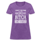 I'm a B*TCH and I Own that SH*T Girls Shirt - purple heather